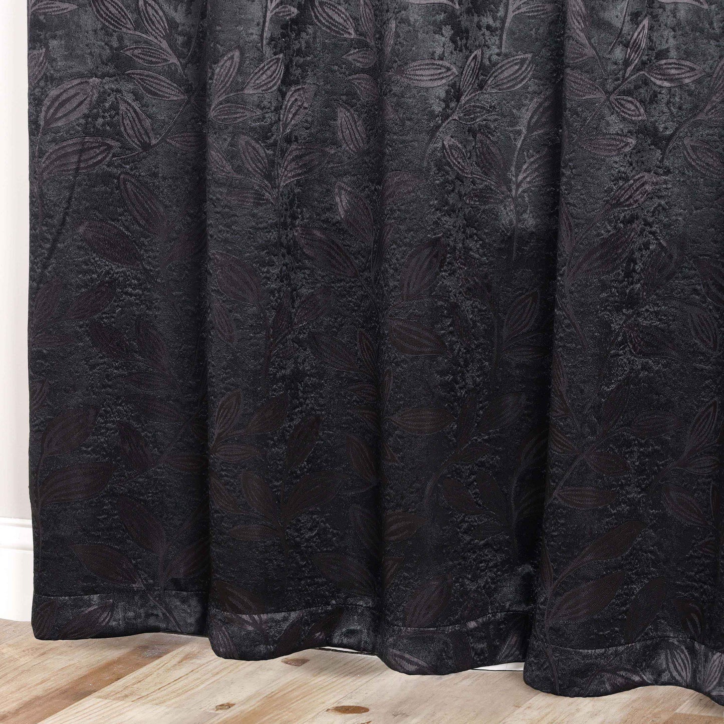 Leaves Room Darkening Grommet Blackout Curtain Panels. Set of 2