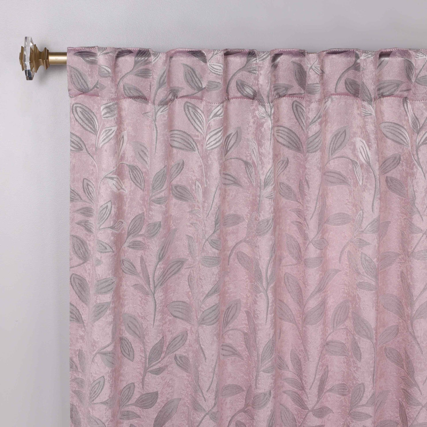 Leaves Room Darkening Back Tabs Blackout Curtain Panels. Set of 2