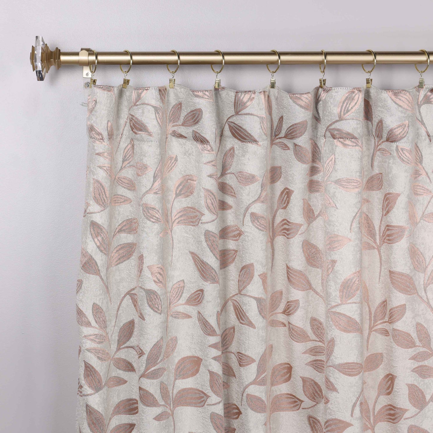 Leaves Room Darkening Back Tabs Blackout Curtain Panels. Set of 2