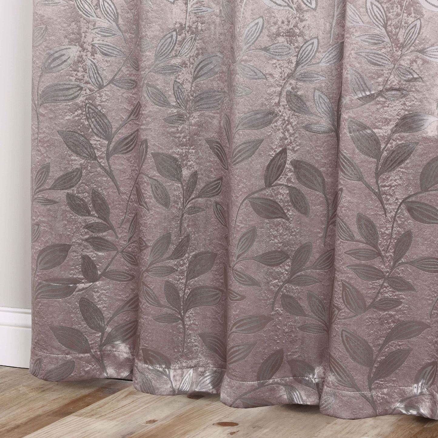 Leaves Room Darkening Grommet Blackout Curtain Panels. Set of 2