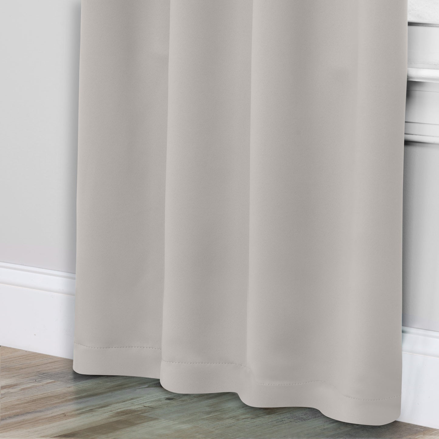 Solid Room Darkening Rod Pocket Blackout Curtain Panels. Set of 2