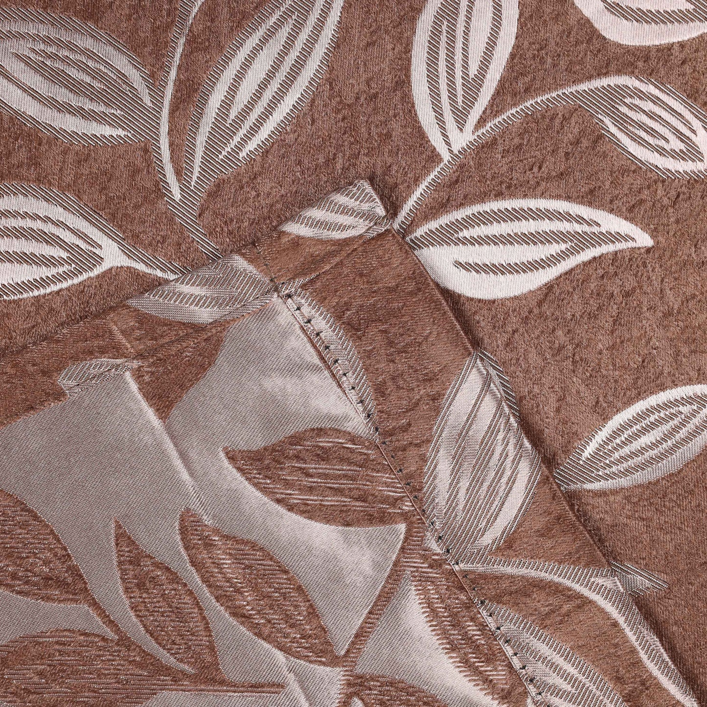 Leaves Room Darkening Washable Blackout Curtain Panels. Set of 2