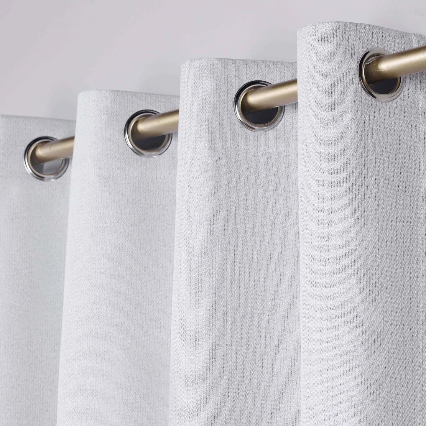 Nyan 100% Blackout Machine Washable Grommet Curtains. Set of 2 Panels