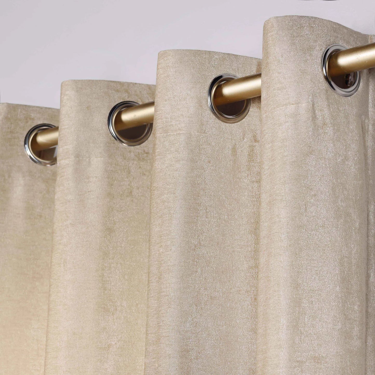 Noor Semi-Blackout Chenille Washable Grommet Curtains. Set of 2 Panels