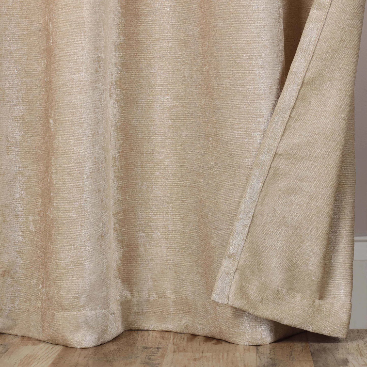 Noor Semi-Blackout Chenille Washable Grommet Curtains. Set of 2 Panels