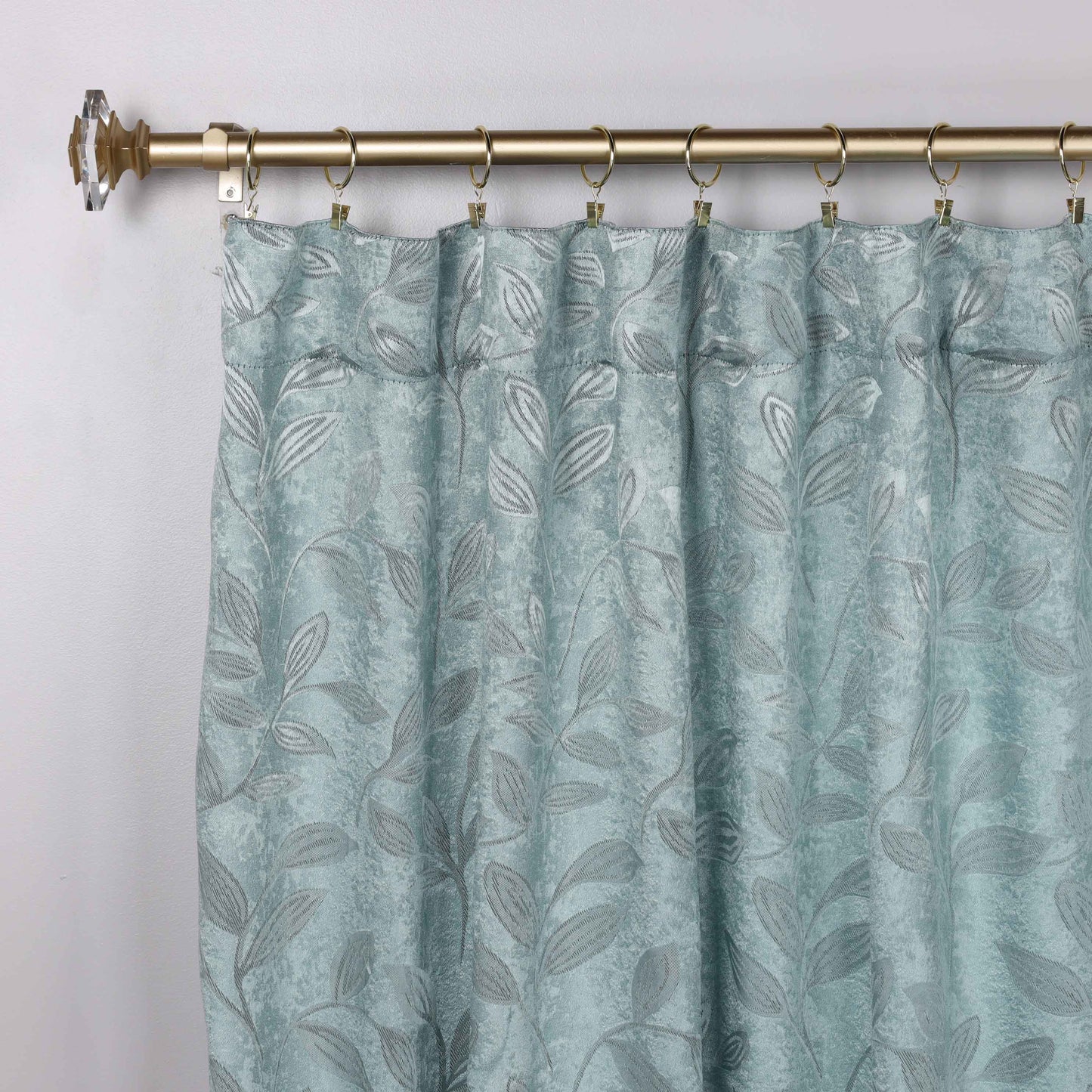 Leaves Room Darkening Back Tabs Blackout Curtain Panels. Set of 2