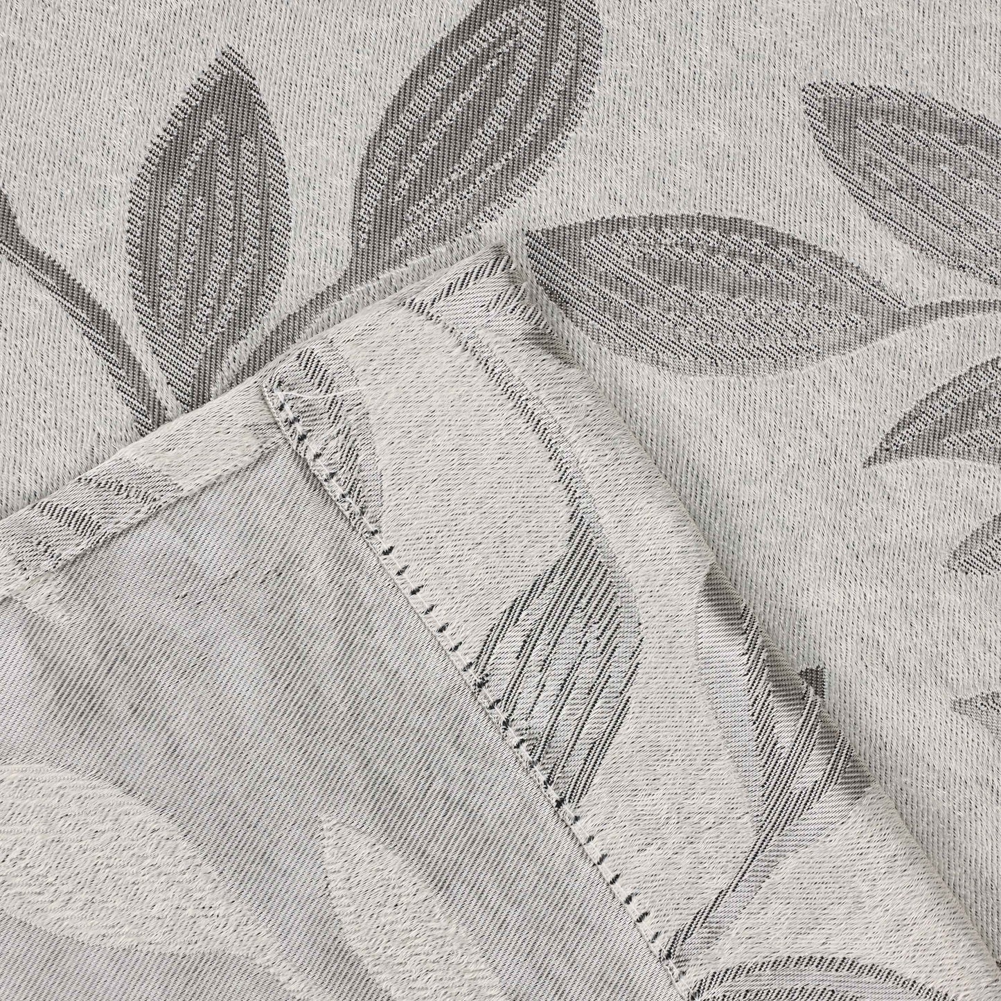 Leaves Room Darkening Washable Blackout Curtain Panels. Set of 2
