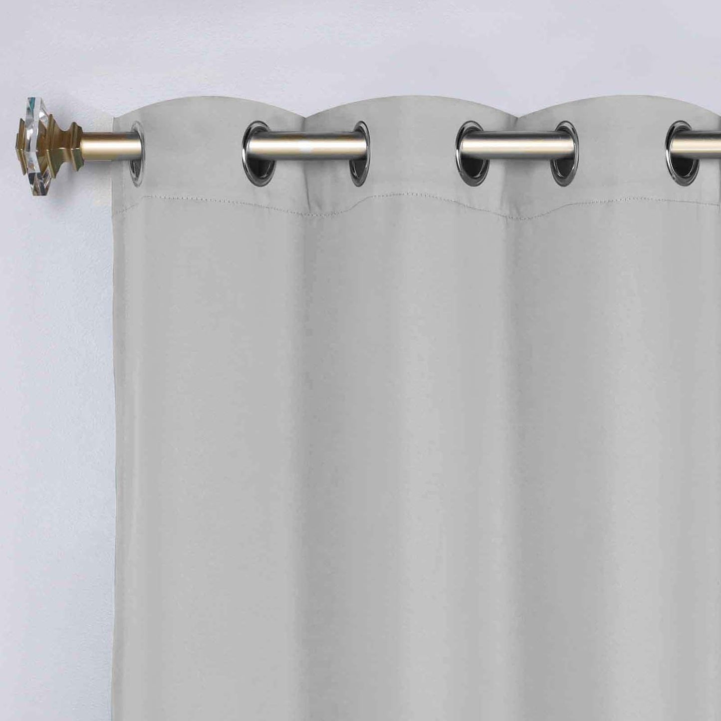 Classic Modern Solid Room Darkening Blackout Curtain Panels. Set of 2