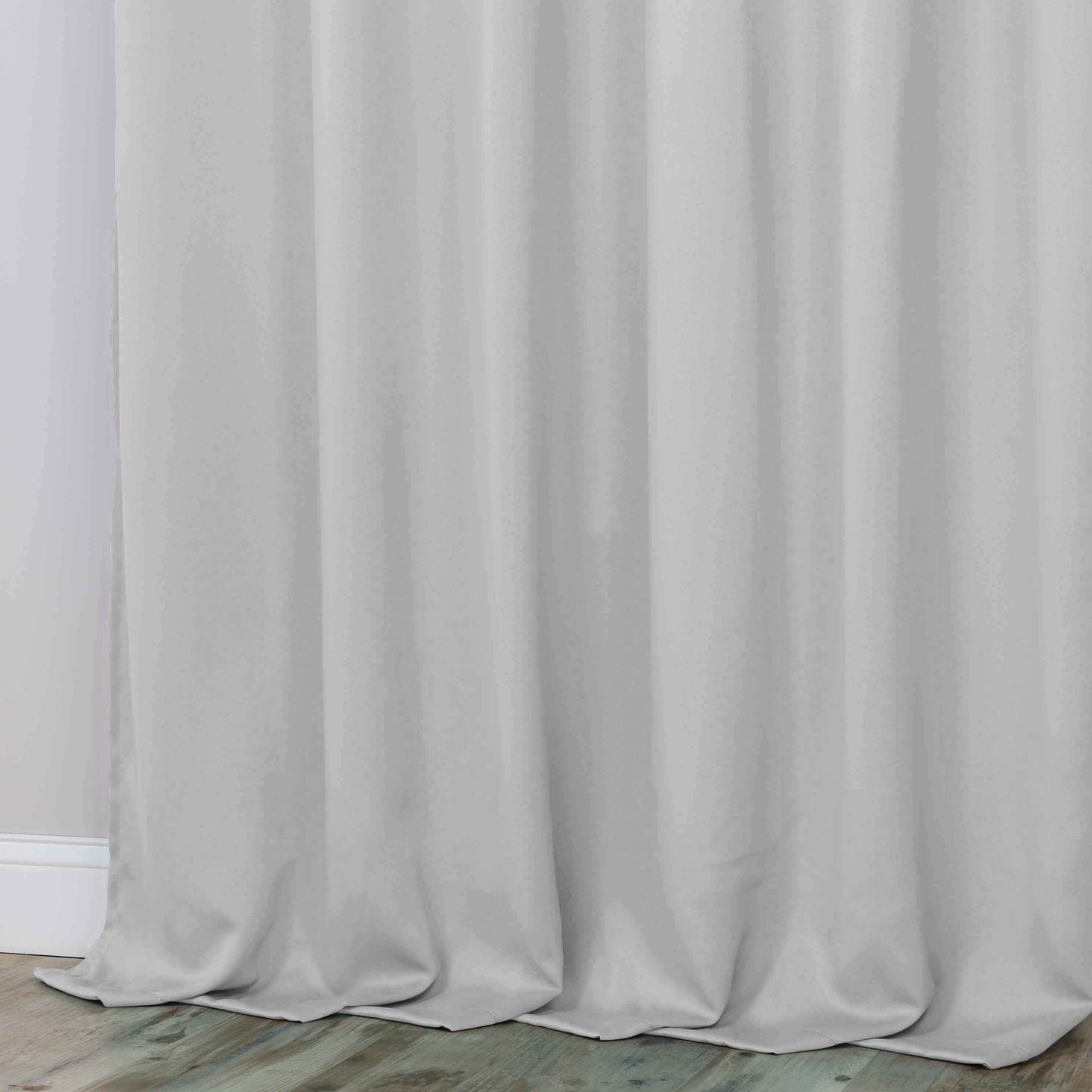 Classic Modern Solid Room Darkening Blackout Curtain Panels. Set of 2