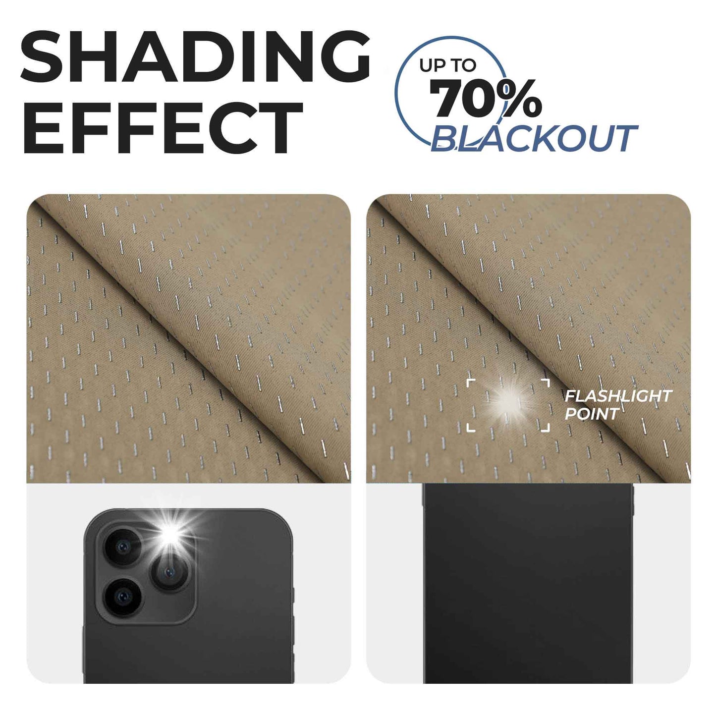 Modern Shimmer Washable Room Darkening Blackout Curtains. Set of 2