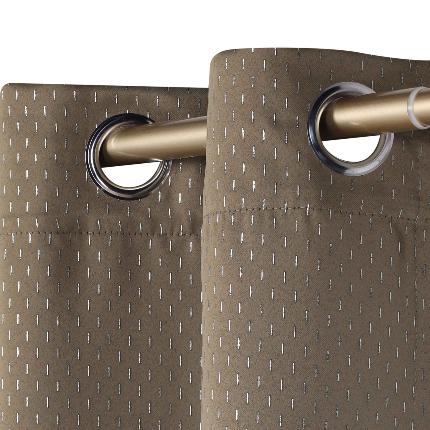 Modern Shimmer Washable Room Darkening Blackout Curtains. Set of 2