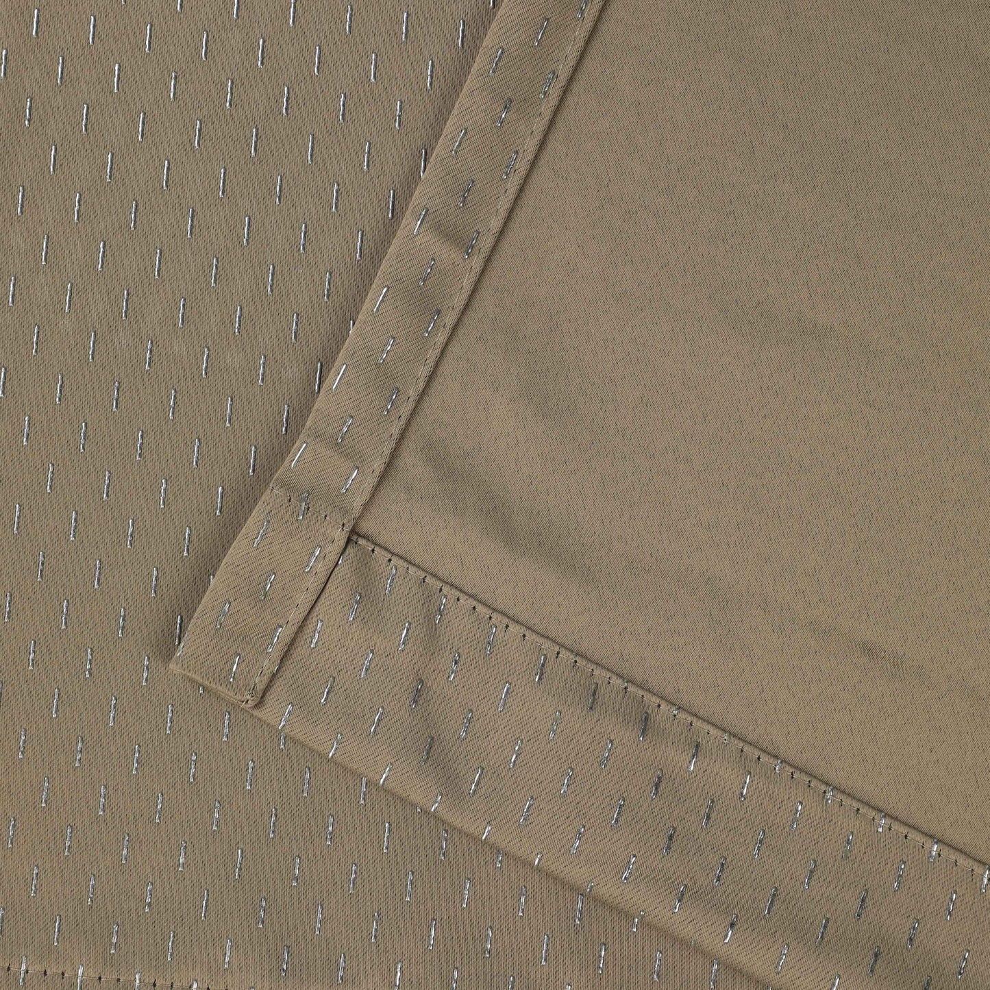 Modern Shimmer Washable Room Darkening Blackout Curtains. Set of 2
