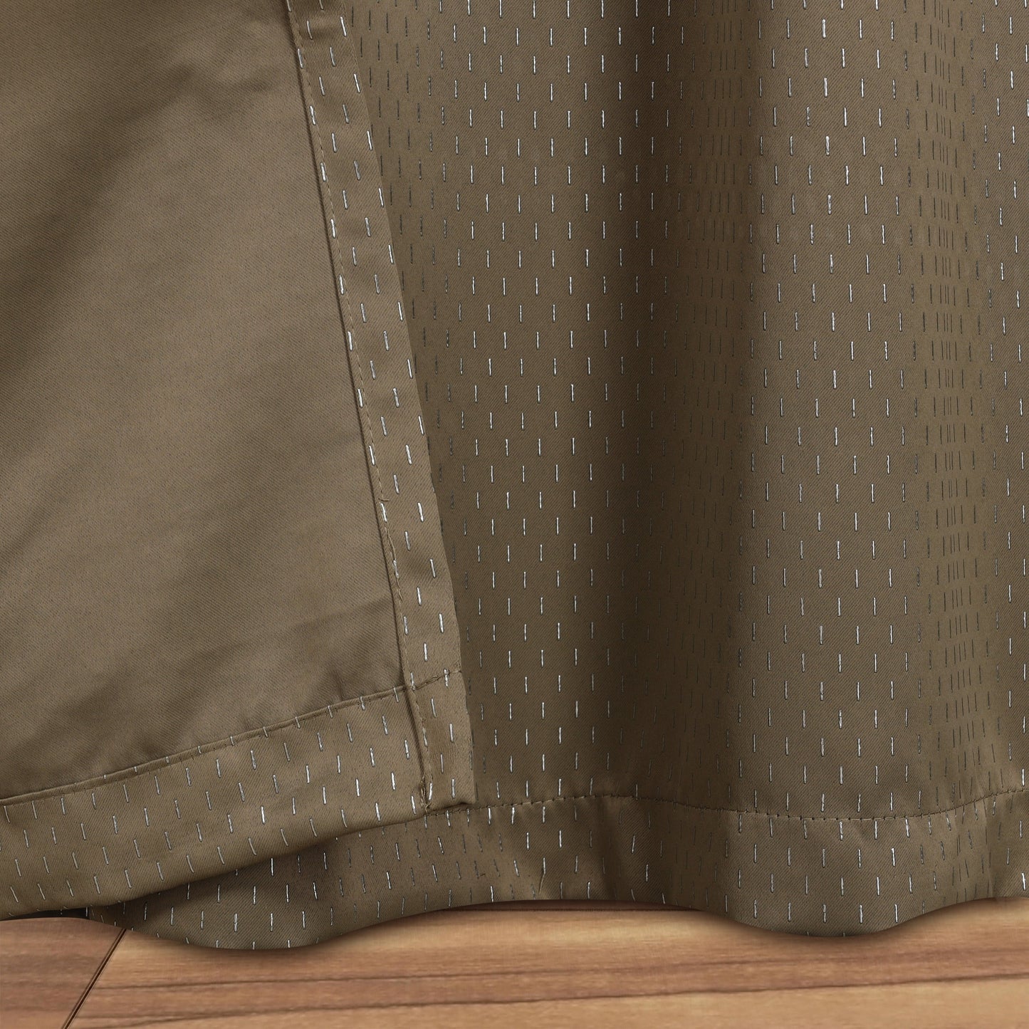 Modern Shimmer Washable Room Darkening Blackout Curtains. Set of 2