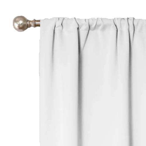 Solid Machine Washable Room Darkening Blackout Curtains. Set of 2