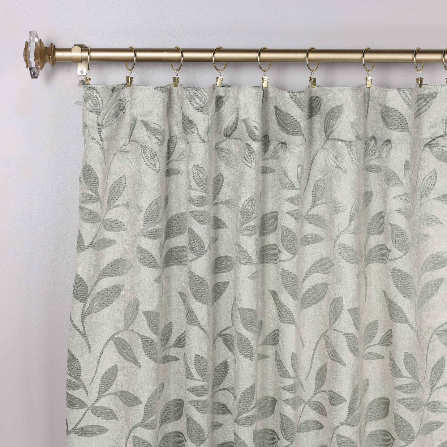 Leaves Room Darkening Back Tabs Blackout Curtain Panels. Set of 2