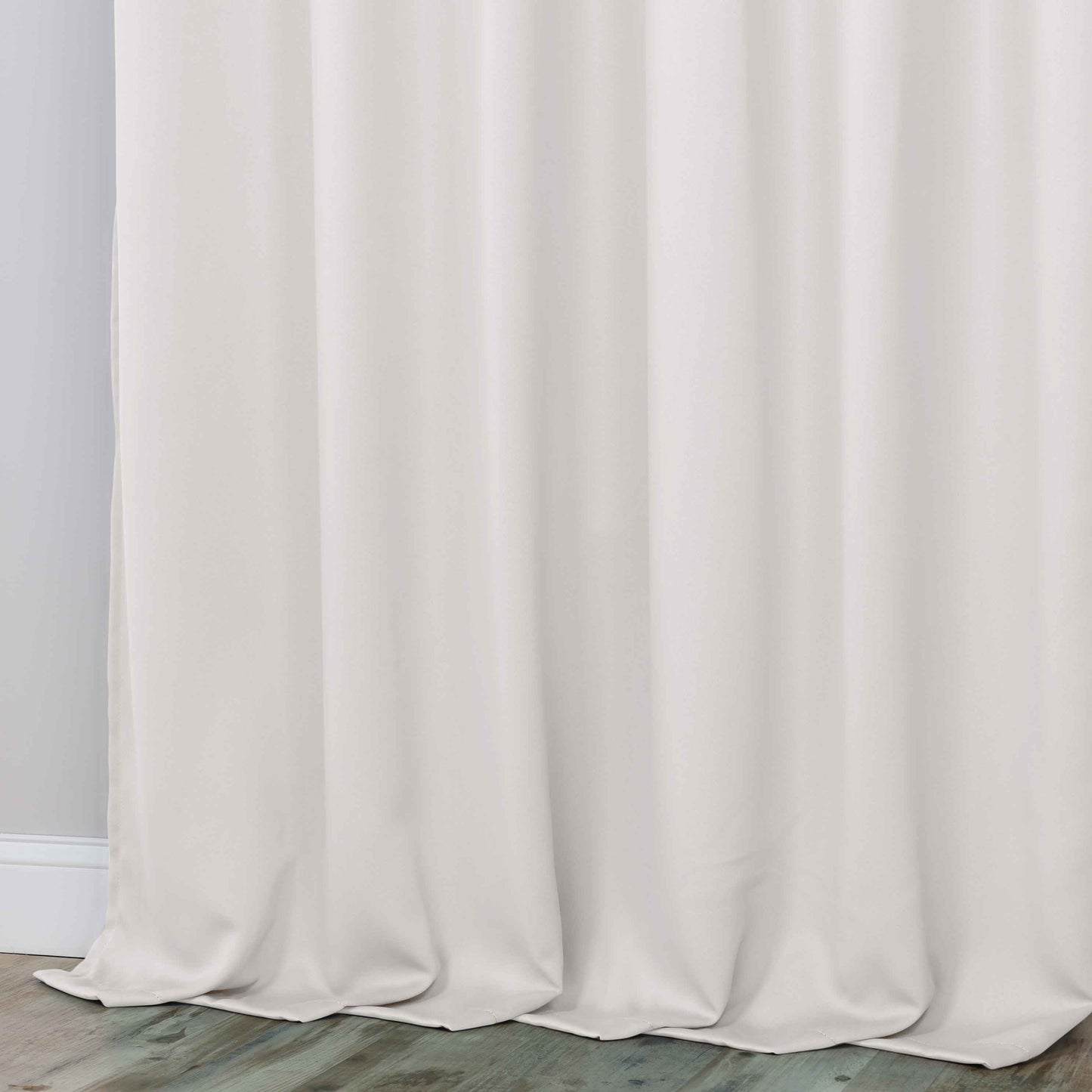 Classic Modern Solid Room Darkening Blackout Curtain Panels. Set of 2