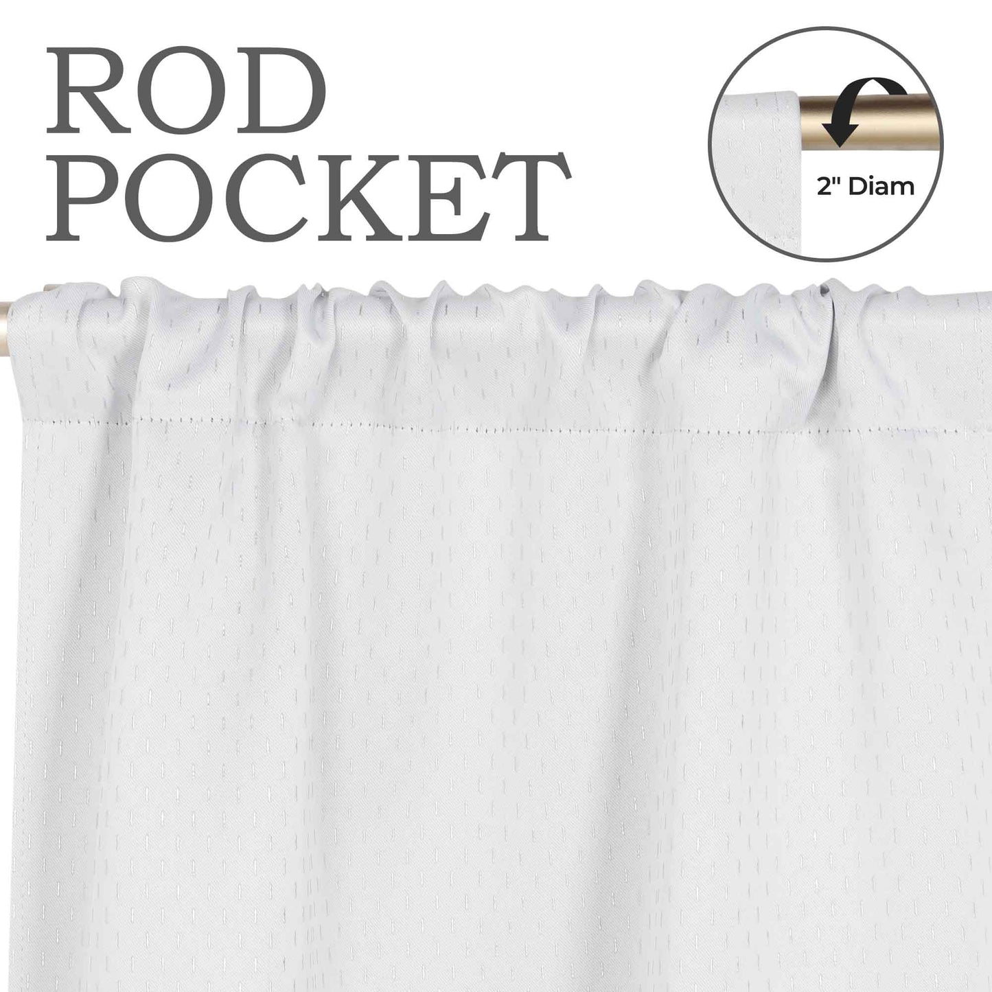 Modern Shimmer Washable Room Darkening Blackout Curtains. Set of 2