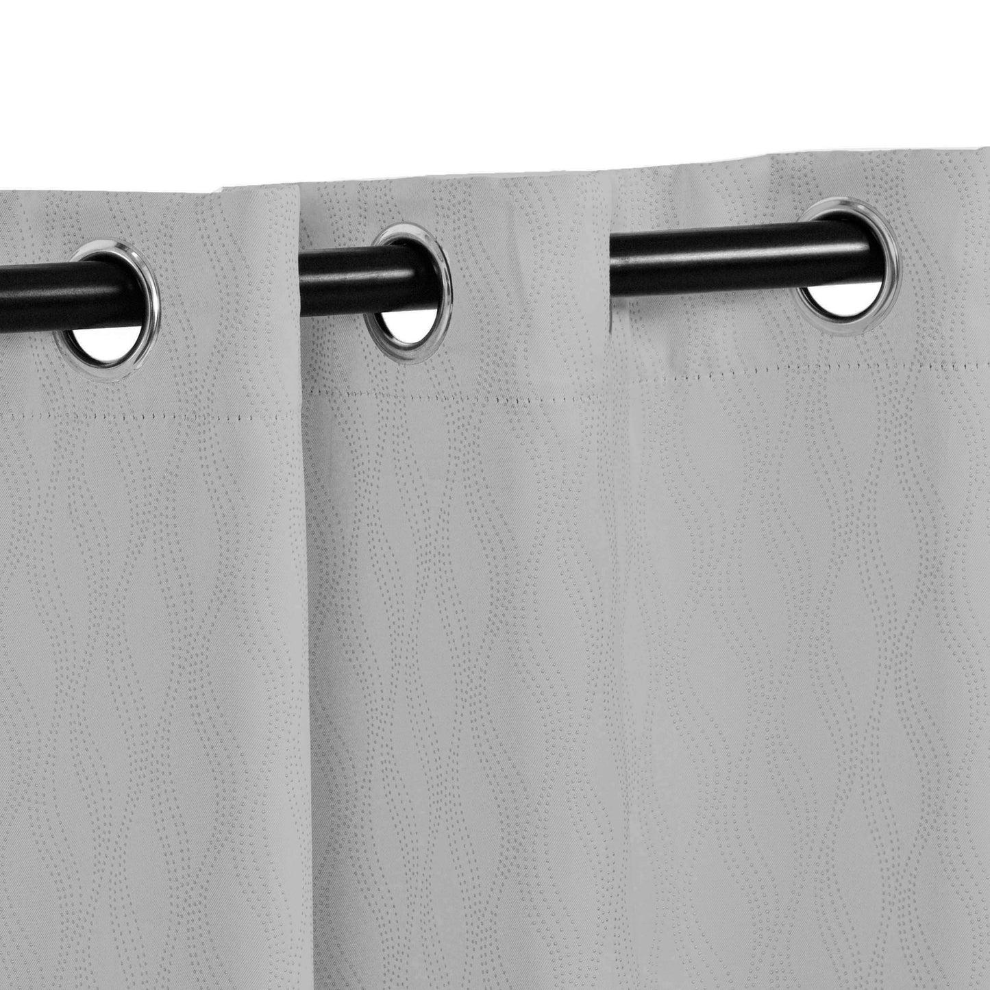 Zuri Textured Waves Room Darkening Blackout Curtains. Set of 2