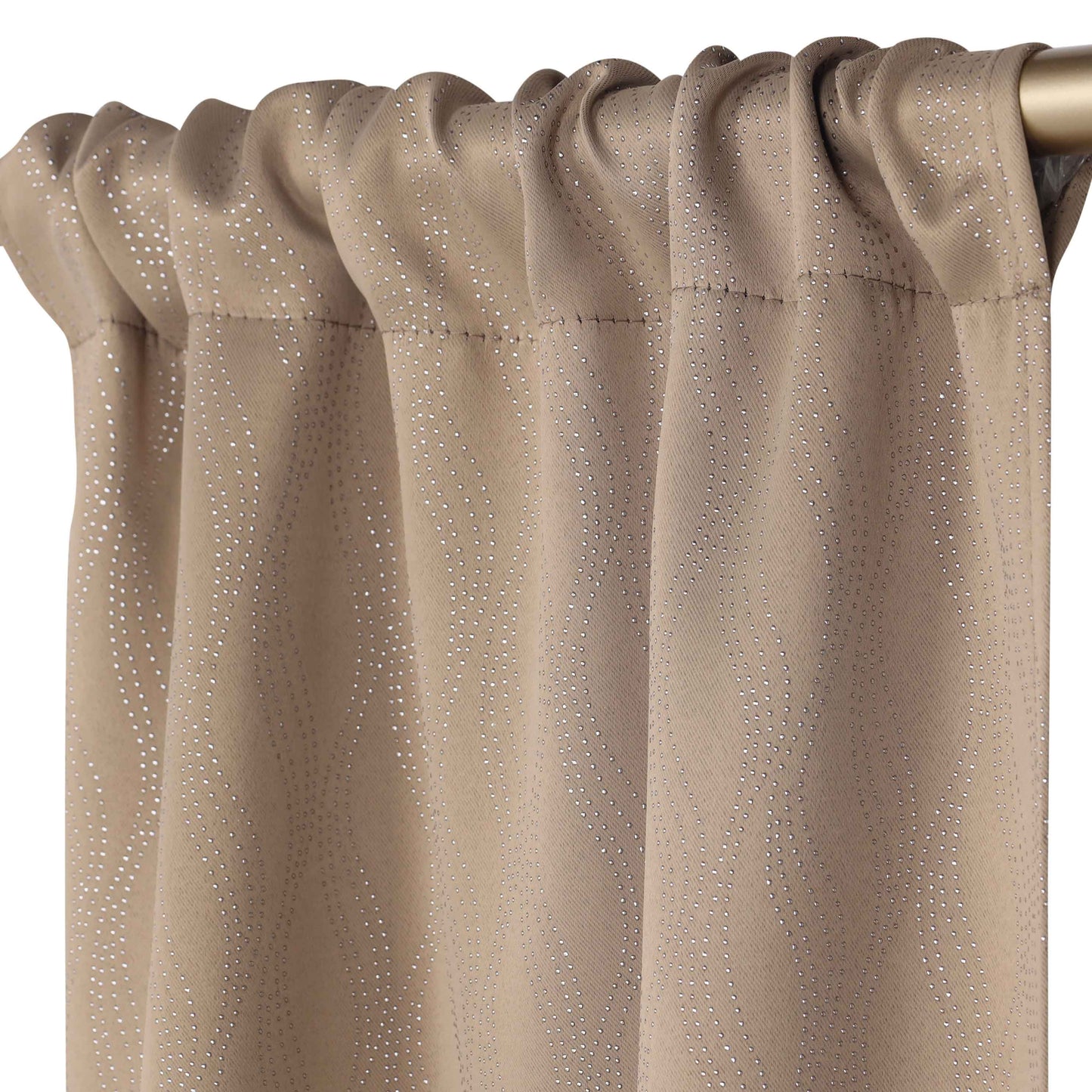 Zuri Textured Waves Room Darkening Blackout Curtains. Set of 2