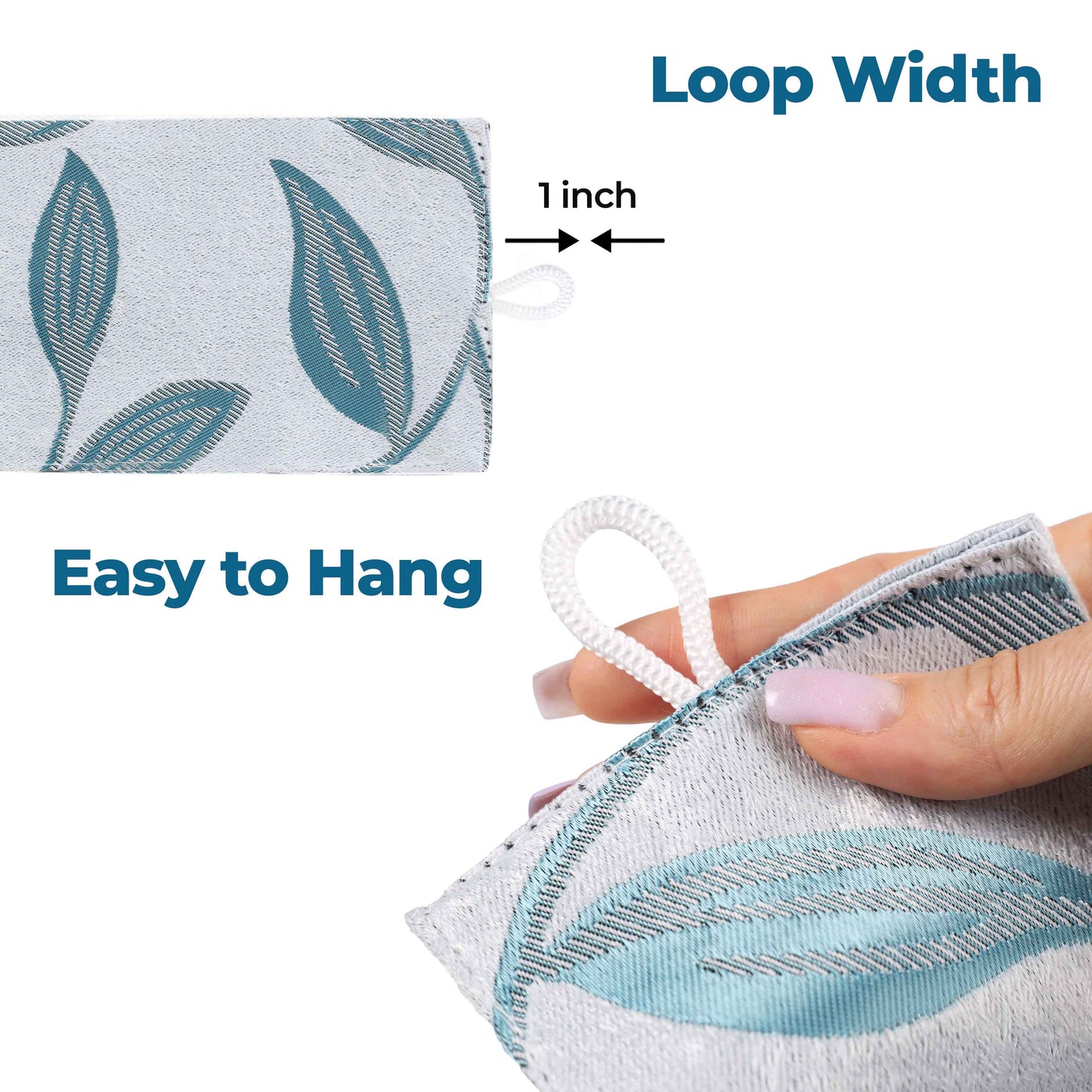Leaves Room Darkening Washable Blackout Curtain Panels. Set of 2