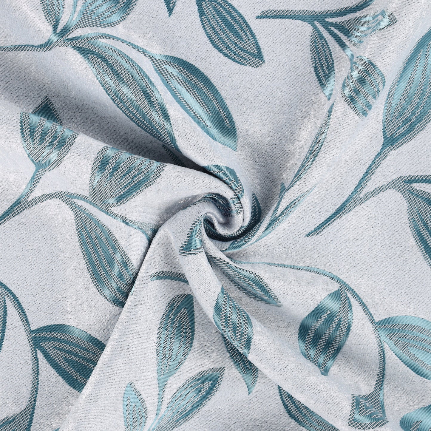 Leaves Room Darkening Washable Blackout Curtain Panels. Set of 2