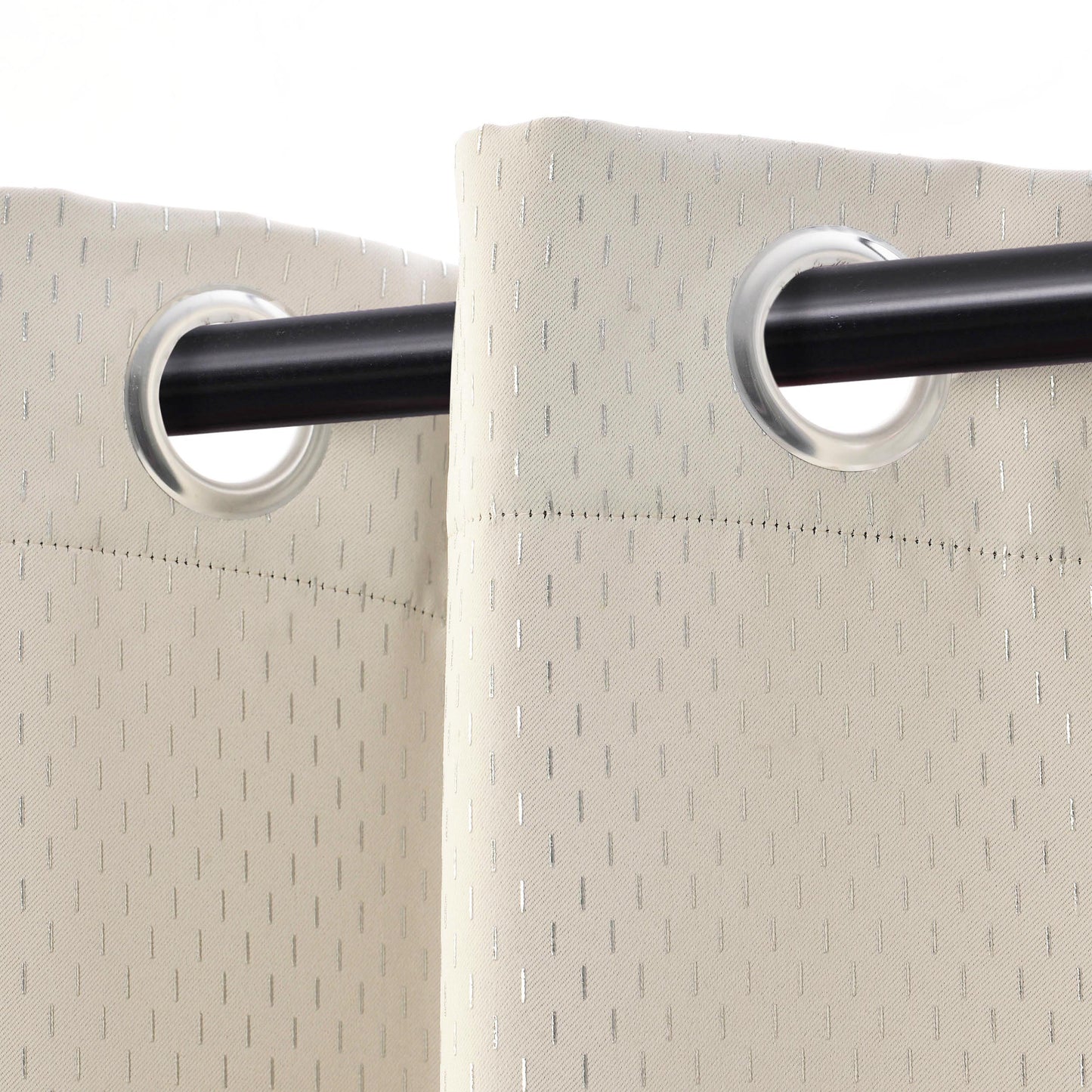 Modern Shimmer Washable Room Darkening Blackout Curtains. Set of 2