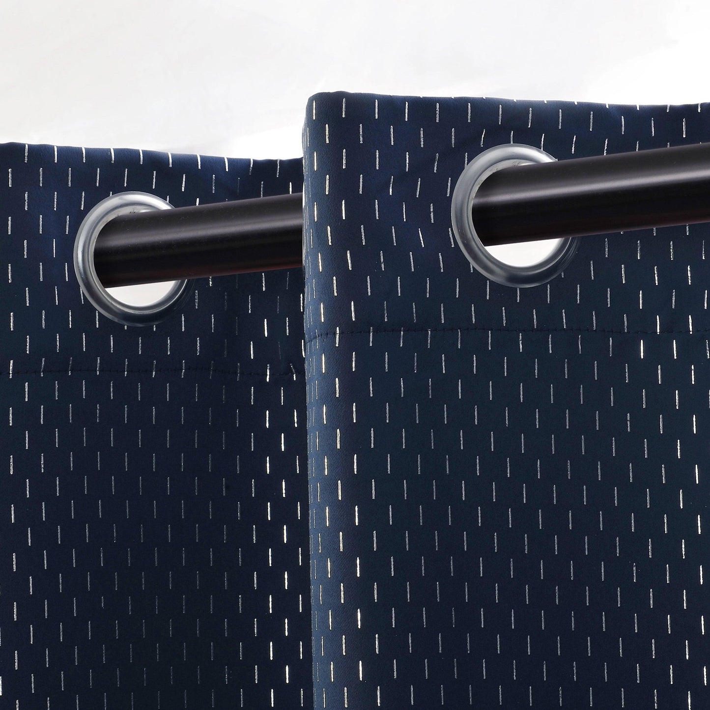 Modern Shimmer Washable Room Darkening Blackout Curtains. Set of 2