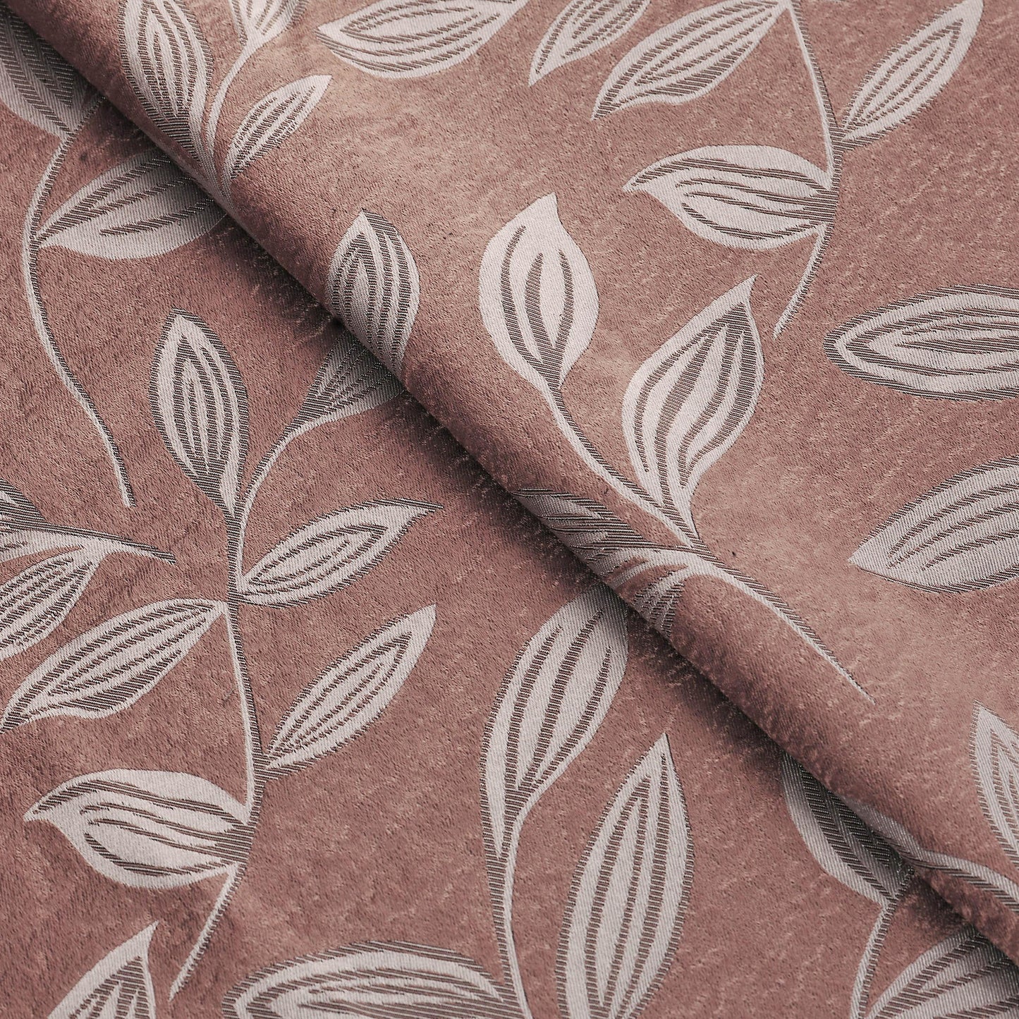 Leaves Machine Washable Room Darkening Blackout Curtains. Set of 2