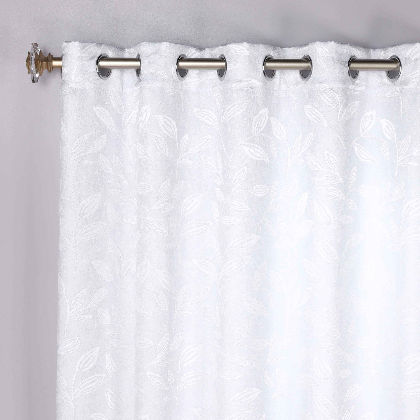 Leaves Room Darkening Grommet Blackout Curtain Panels. Set of 2