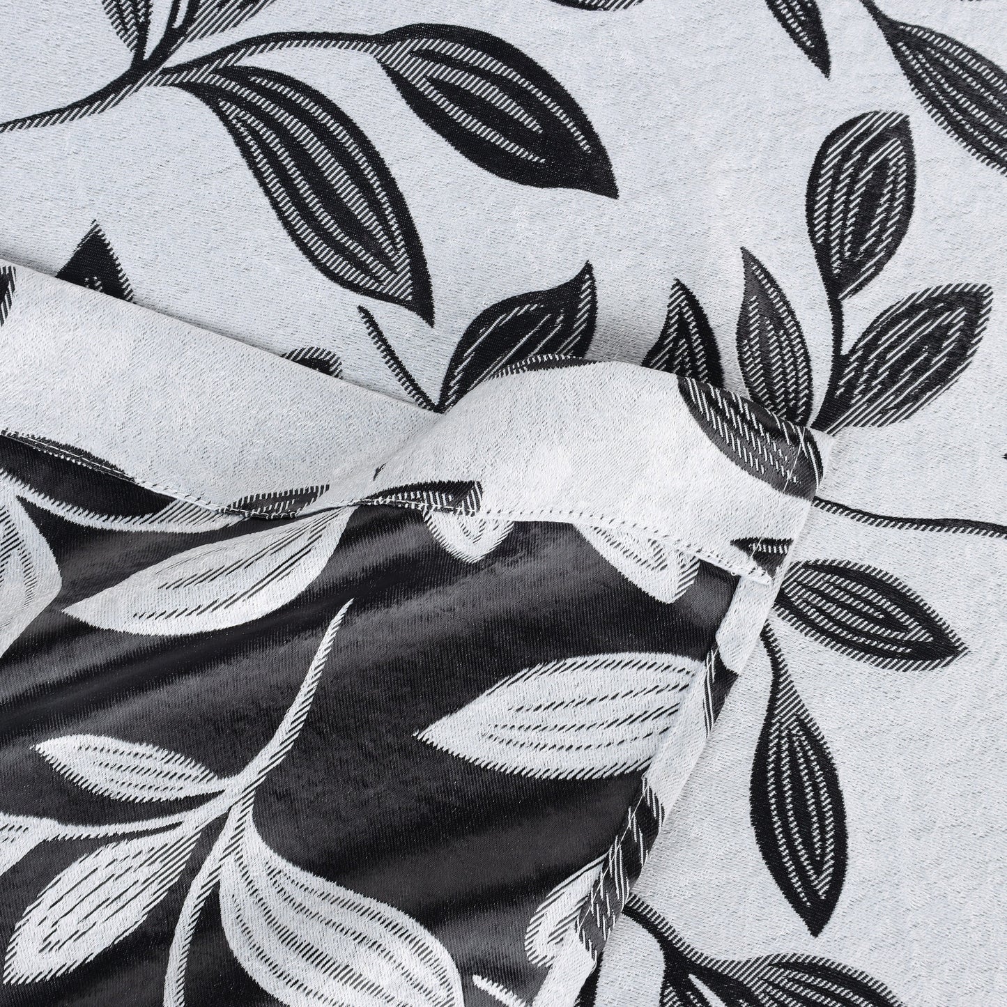 Leaves Room Darkening Grommet Blackout Curtain Panels. Set of 2