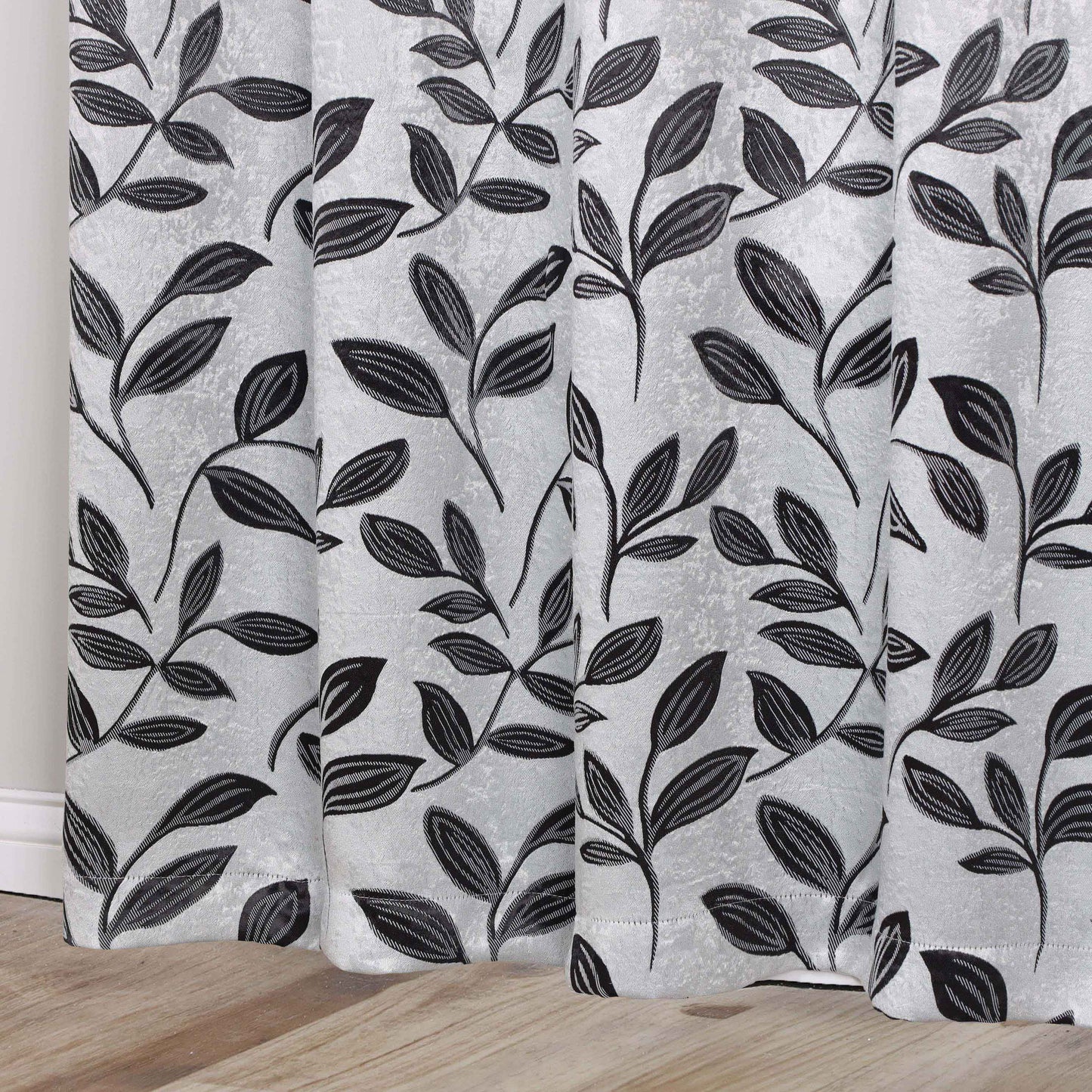 Leaves Room Darkening Grommet Blackout Curtain Panels. Set of 2