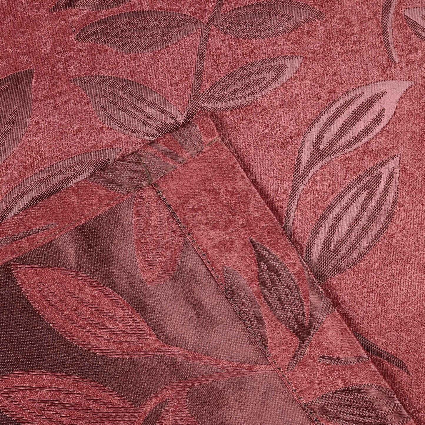Leaves Room Darkening Washable Blackout Curtain Panels. Set of 2