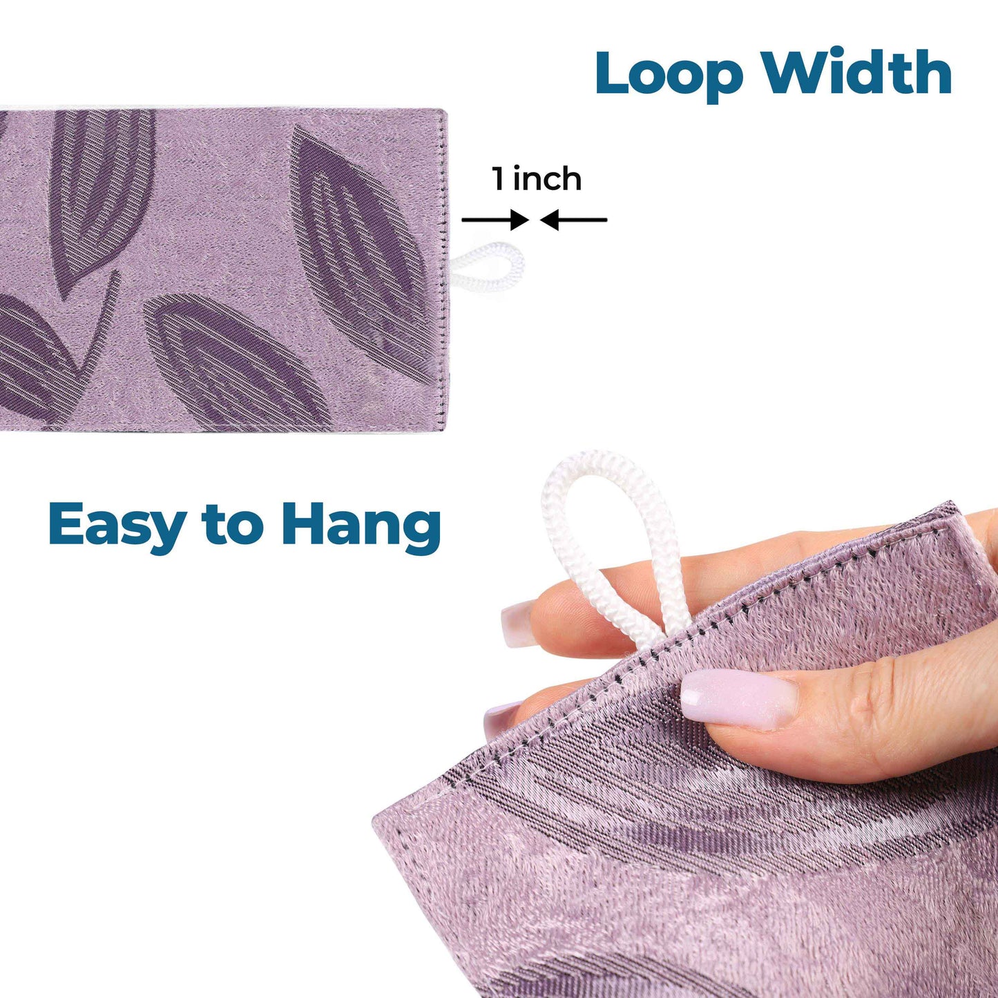 Leaves Room Darkening Washable Blackout Curtain Panels. Set of 2