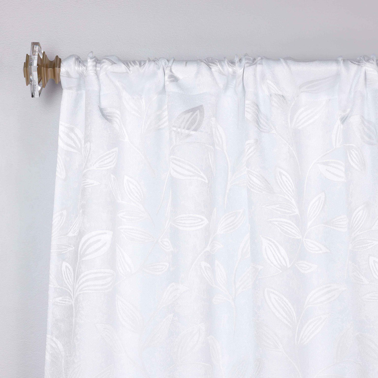 Leaves Washable Room Darkening Blackout Curtain Panels. Set of 2