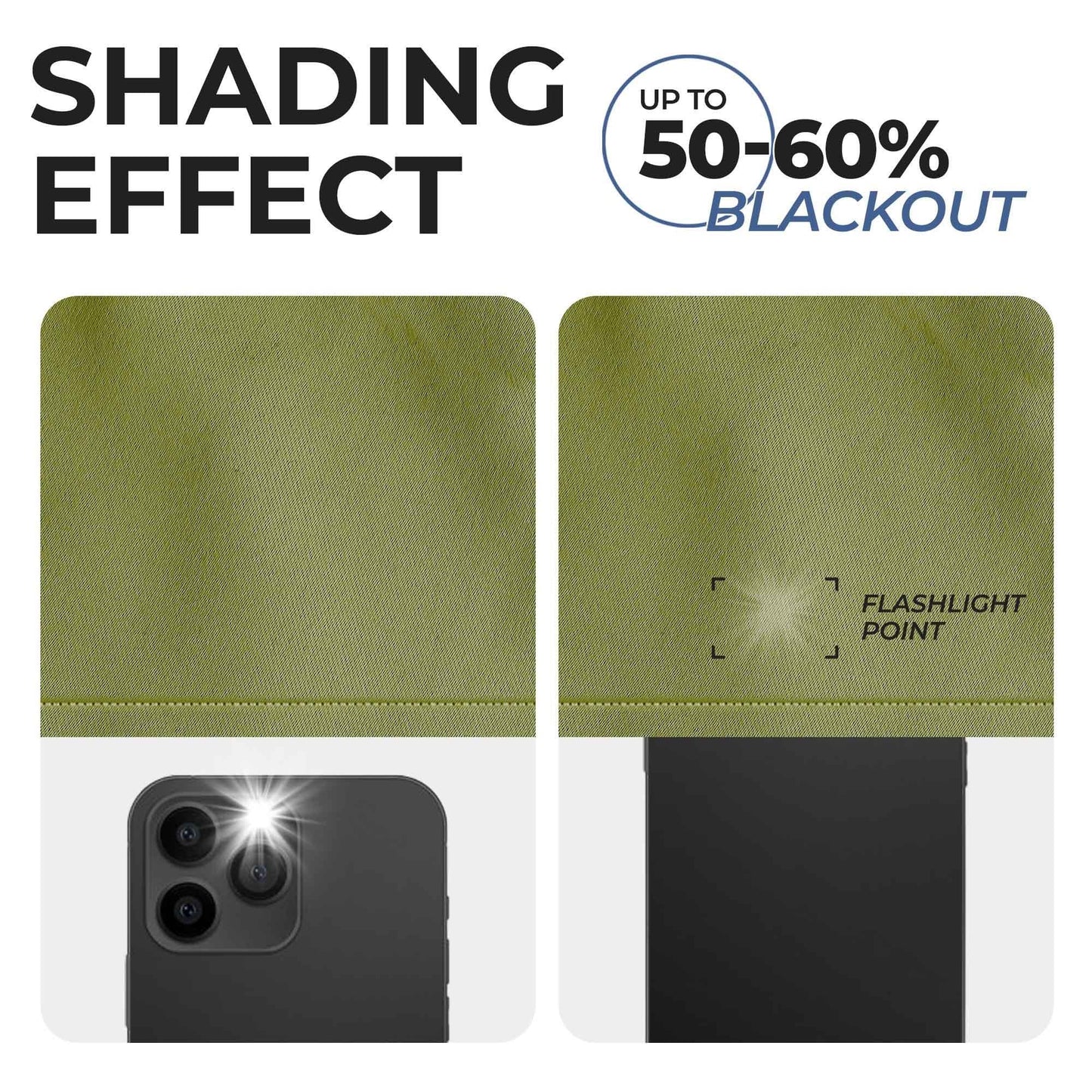 Solid Machine Washable Room Darkening Blackout Curtains. Set of 2