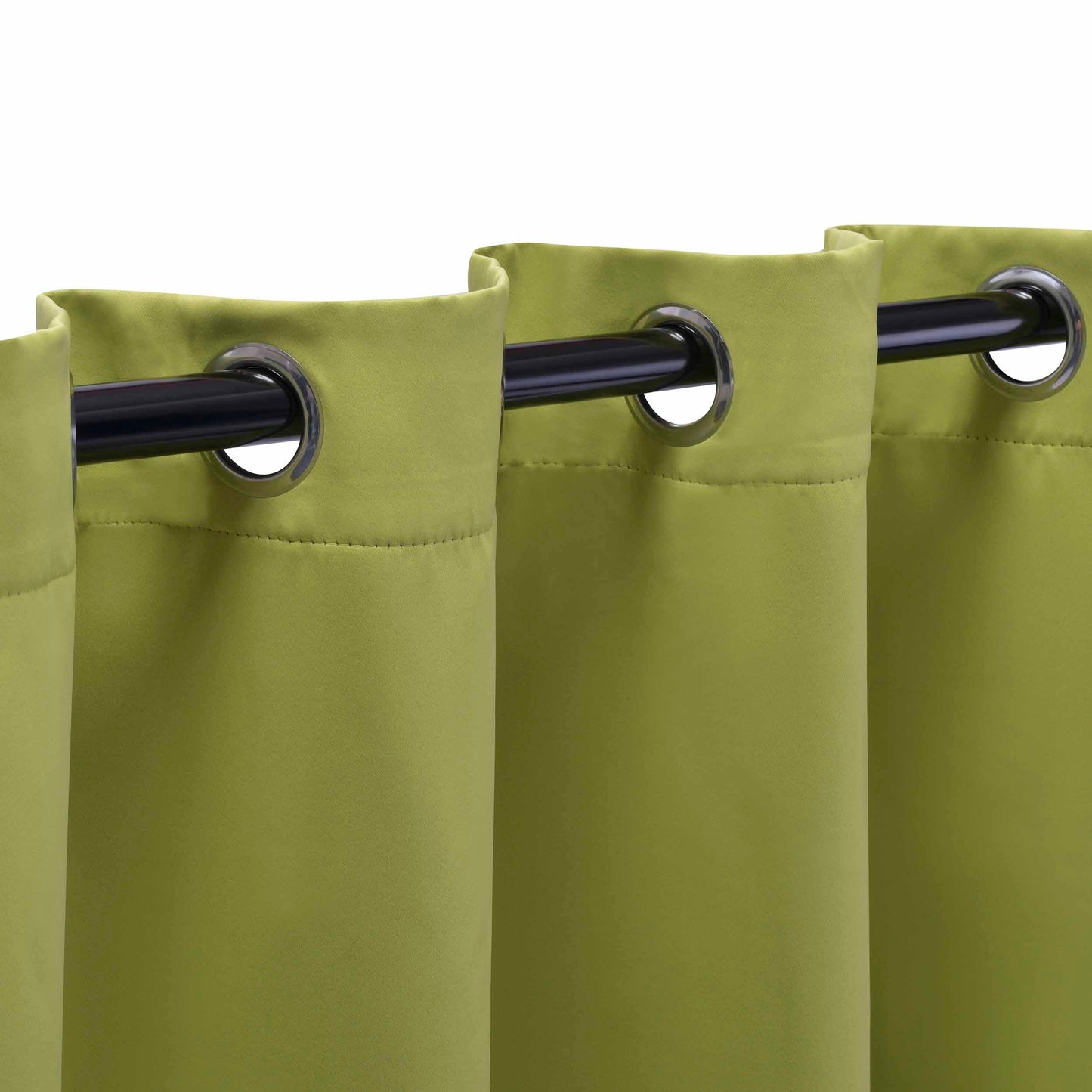Solid Machine Washable Room Darkening Blackout Curtains. Set of 2