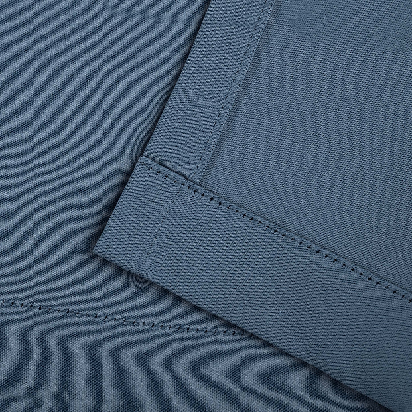 Solid Room Darkening Rod Pocket Blackout Curtain Panels. Set of 2