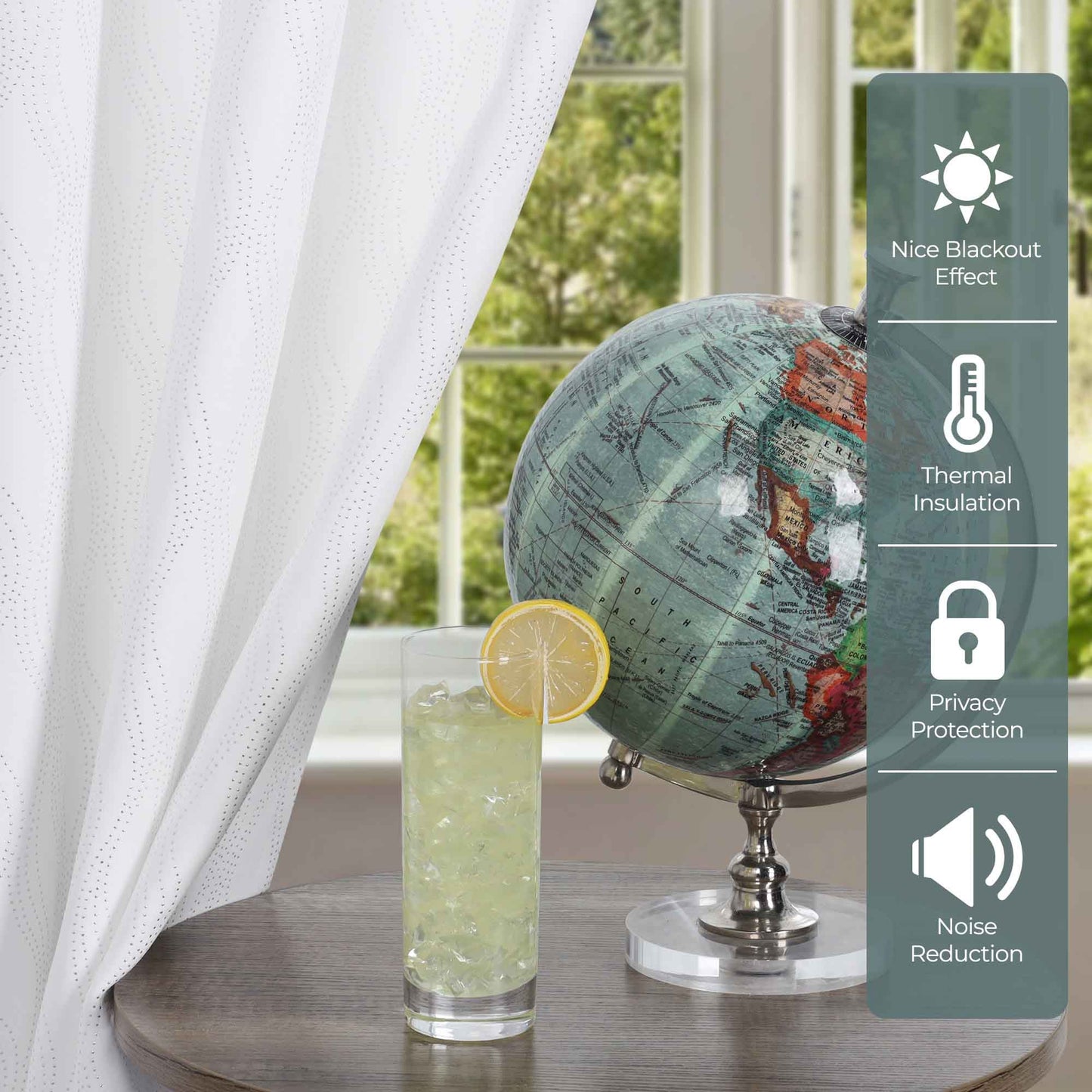 Zuri Textured Waves Room Darkening Blackout Curtains. Set of 2