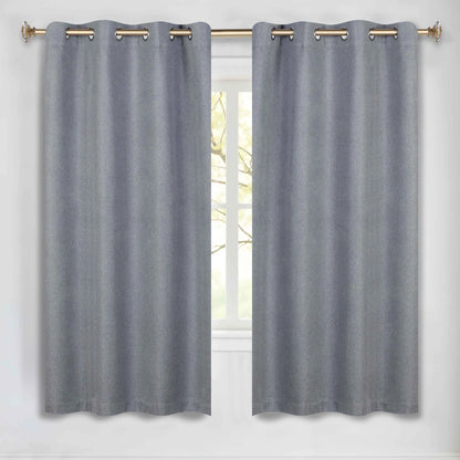 Nyan 100% Blackout Machine Washable Grommet Curtains. Set of 2 Panels
