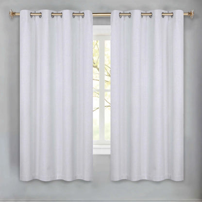 Nyan 100% Blackout Machine Washable Grommet Curtains. Set of 2 Panels