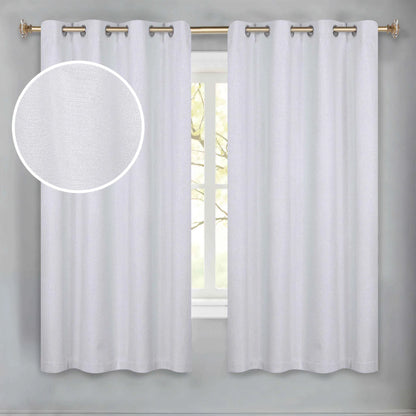 Nyan 100% Blackout Machine Washable Grommet Curtains. Set of 2 Panels