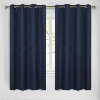 Neal 100% Blackout Machine Washable Grommet Curtains. Set of 2 Panels