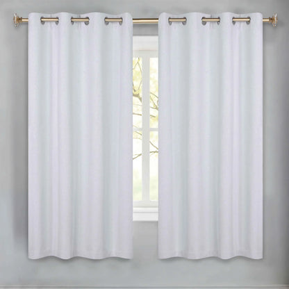 Neal 100% Blackout Machine Washable Grommet Curtains. Set of 2 Panels