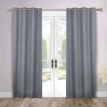 Nyan 100% Blackout Machine Washable Grommet Curtains. Set of 2 Panels