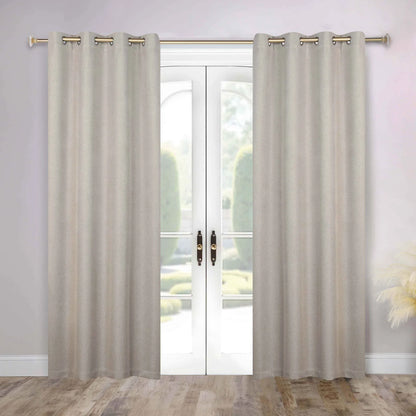Nyan 100% Blackout Machine Washable Grommet Curtains. Set of 2 Panels