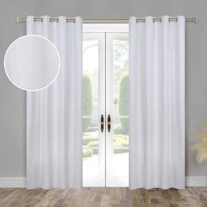 Nyan 100% Blackout Machine Washable Grommet Curtains. Set of 2 Panels