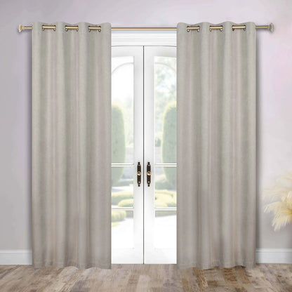 Neal 100% Blackout Machine Washable Grommet Curtains. Set of 2 Panels
