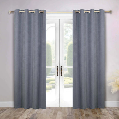 Neal 100% Blackout Machine Washable Grommet Curtains. Set of 2 Panels