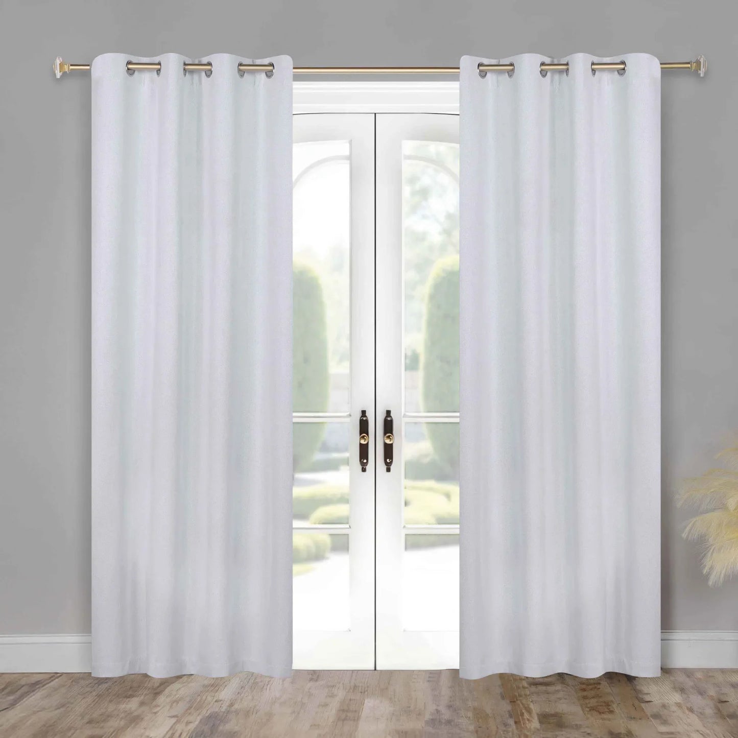 Neal 100% Blackout Machine Washable Grommet Curtains. Set of 2 Panels