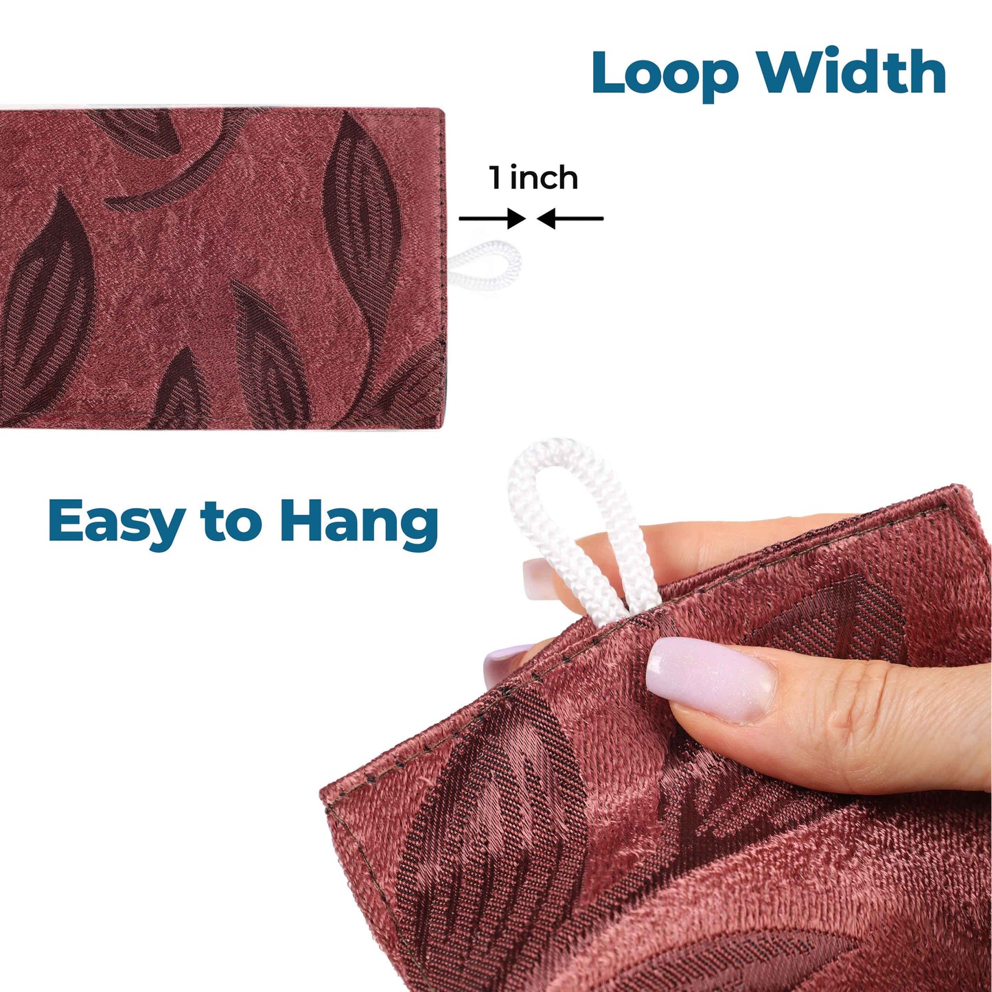 Leaves Room Darkening Washable Blackout Curtain Panels. Set of 2
